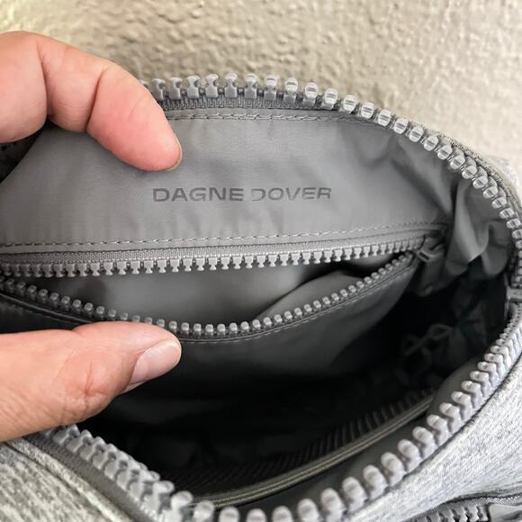 Dagne Dover Micah Neoprene Crossbody Bag in heather gray - Picture 7 of 11